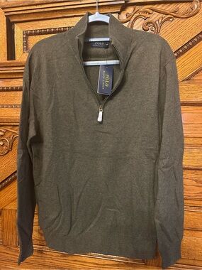 Polo by Ralph Lauren Olive Green Men's Sweater